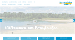 Desktop Screenshot of bernsteinsee.de